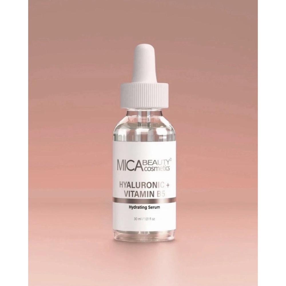 MICA BEAUTY Cosmetics Hyaluronic + Vitamin B5 Hydrating Serum 1oz Brand New